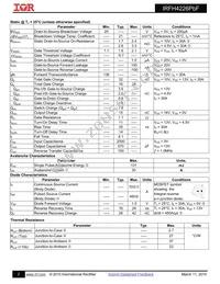 IRFH4226TRPBF Datasheet Page 2