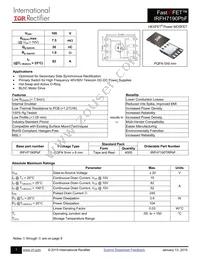 IRFH7190TRPBF Datasheet Cover