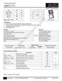 IRFH7882TRPBF Datasheet Cover