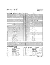 IRFH7923TRPBF Datasheet Page 2