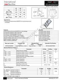 IRFHE4250DTRPBF Datasheet Cover