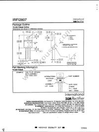 IRFI2807 Datasheet Page 8