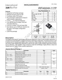 IRFI4024H-117P Datasheet Cover