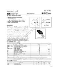 IRFI520N Datasheet Cover