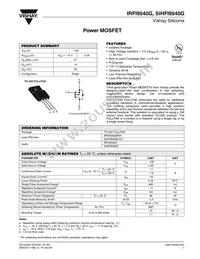 IRFI9540G Datasheet Cover