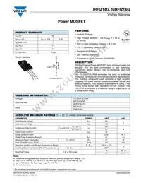 IRFIZ14G Datasheet Cover