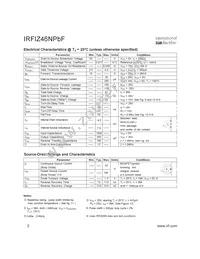 IRFIZ46NPBF Datasheet Page 2