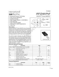 IRFIZ48VPBF Datasheet Cover