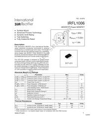 IRFL1006TR Datasheet Cover