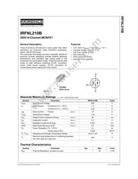 IRFNL210BTA-FP001 Datasheet Cover