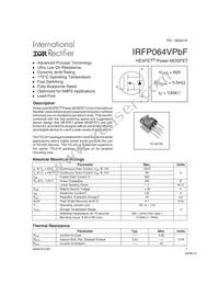IRFP064VPBF Datasheet Cover