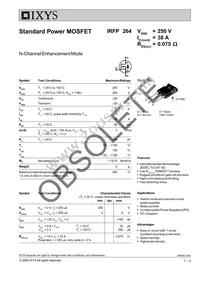 IRFP264 Datasheet Cover