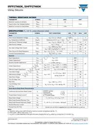 IRFP27N60K Datasheet Page 2