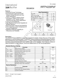 IRFP4228PBF Datasheet Cover