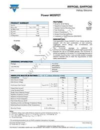 IRFPC60 Datasheet Cover