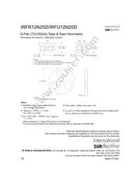 IRFR12N25DCTRLP Datasheet Page 10