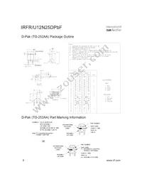 IRFR12N25DTRPBF Datasheet Page 8