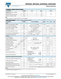 IRFR224TRR Datasheet Page 2