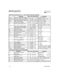 IRFR2307Z Datasheet Page 2