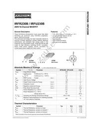 IRFR230BTM_AM002 Datasheet Cover