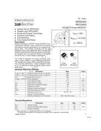 IRFR2405TRR Datasheet Cover