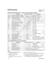 IRFR2405TRR Datasheet Page 2