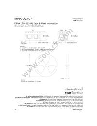 IRFR2407TRR Datasheet Page 10