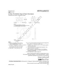 IRFR2607Z Datasheet Page 11