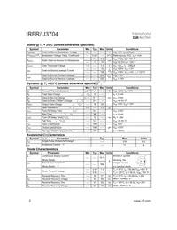 IRFR3704TRR Datasheet Page 2