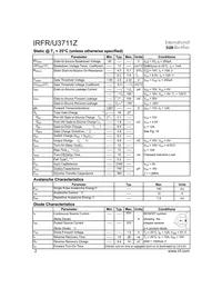 IRFR3711ZTRR Datasheet Page 2