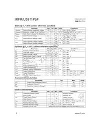 IRFR3911TRPBF Datasheet Page 2