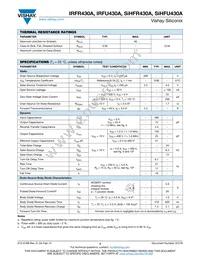 IRFR430ATRRPBF Datasheet Page 2