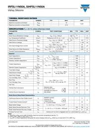 IRFSL11N50A Datasheet Page 2