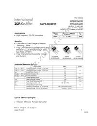 IRFSL23N20D Datasheet Cover