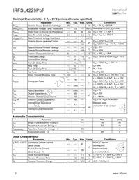 IRFSL4229PBF Datasheet Page 2