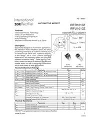 IRFU1010Z Datasheet Cover