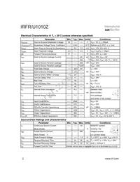 IRFU1010Z Datasheet Page 2