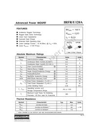 IRFU120ATU Datasheet Cover