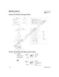 IRFU3410 Datasheet Page 8