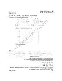 IRFU3709Z-701P Datasheet Page 11