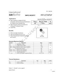 IRFU3710ZPBF Datasheet Cover