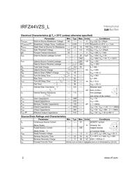 IRFZ44VZL Datasheet Page 2