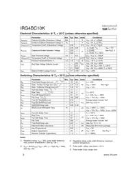 IRG4BC10K Datasheet Page 2