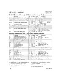 IRG4BC10KPBF Datasheet Page 2