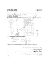 IRG4BC10SD Datasheet Page 10