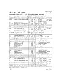 IRG4BC10SDPBF Datasheet Page 2
