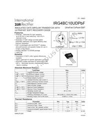 IRG4BC10UPBF Datasheet Cover