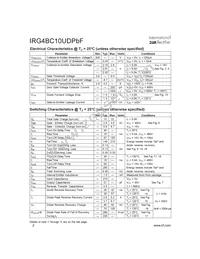 IRG4BC10UPBF Datasheet Page 2