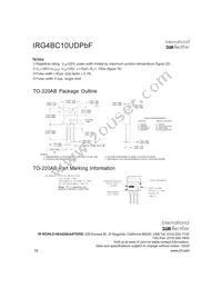 IRG4BC10UPBF Datasheet Page 10