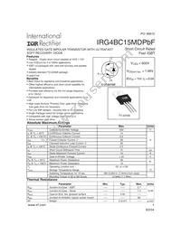 IRG4BC15MDPBF Datasheet Cover